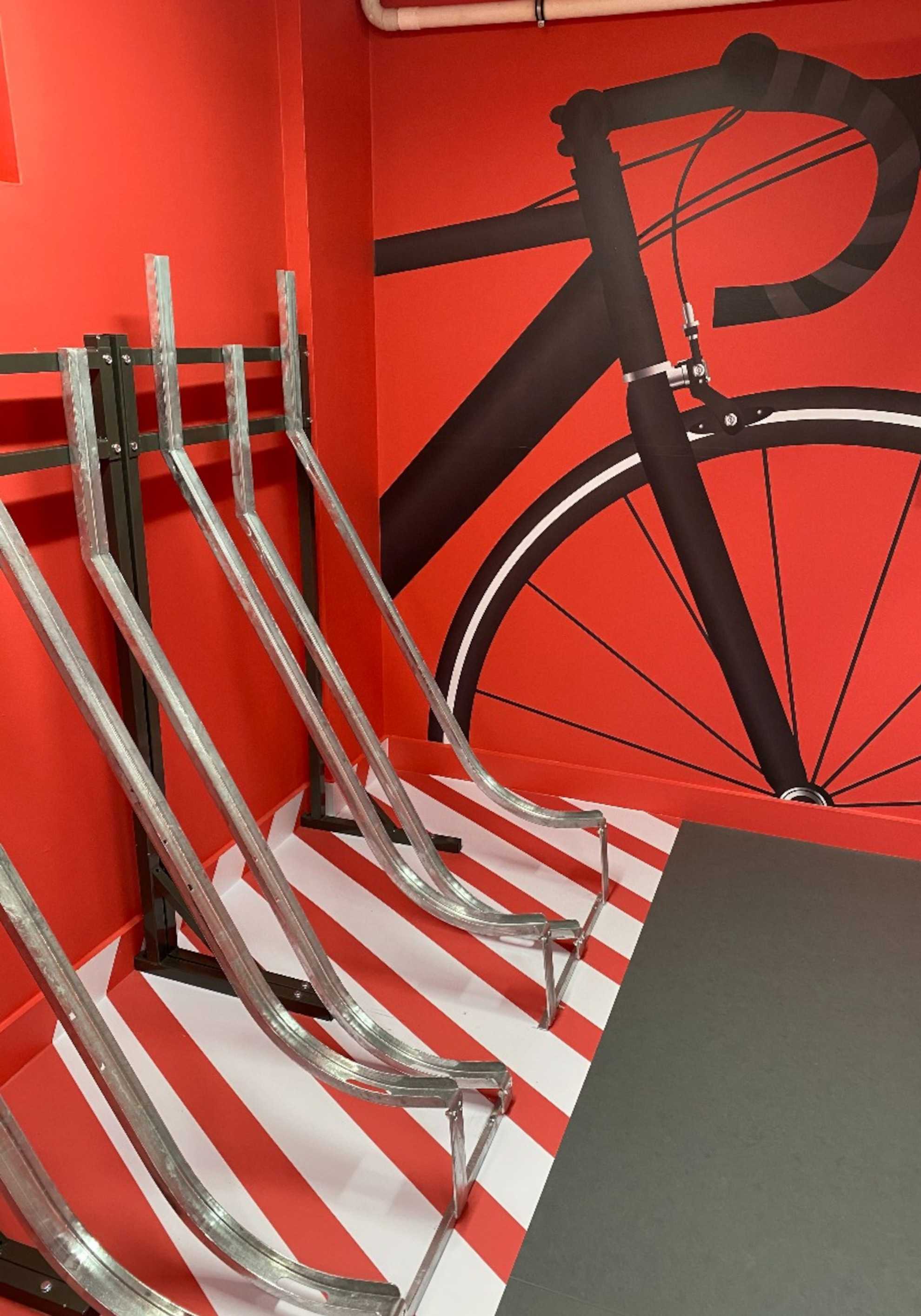 The Semi-Vertical Bike Rack