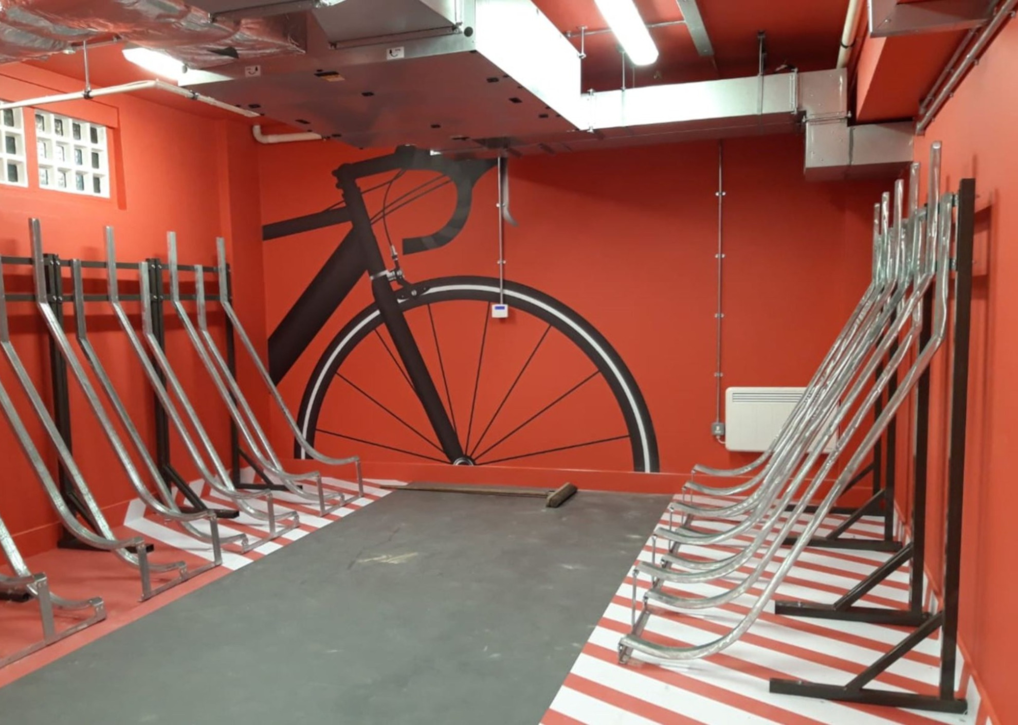 The Semi-Vertical Bike Rack